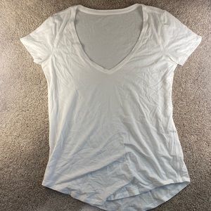 Lululemon Love V-Neck White T Shirt Size 2